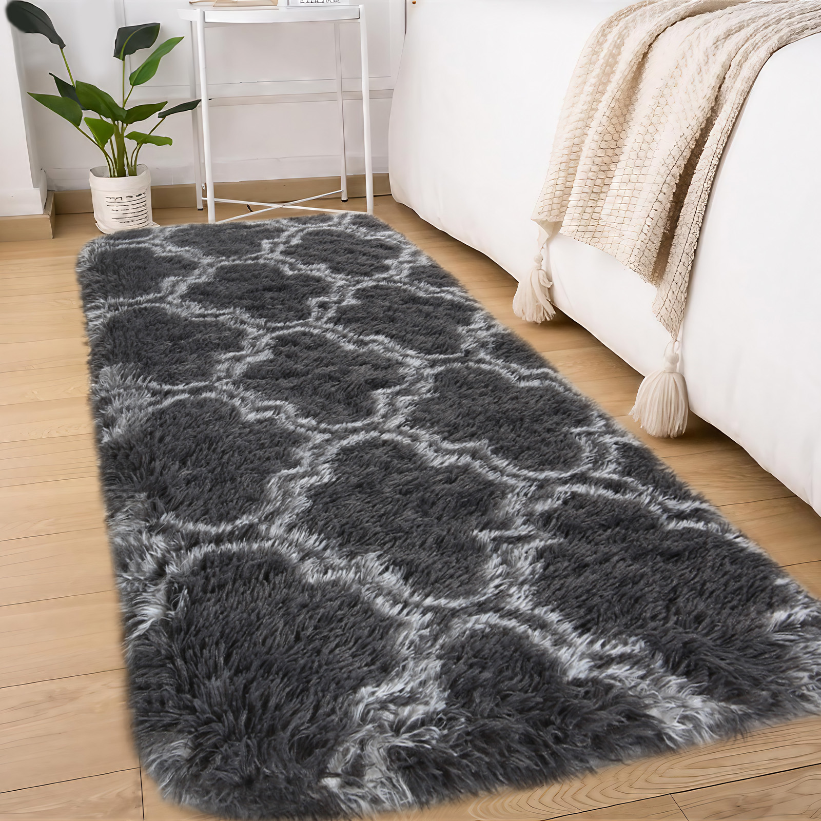 Sour Lemon Rugs Living Room, Runner rug for Bedroom, Washable Anti Slip Fluffy Rug Shaggy Soft Modern Floor Carpets Mat Beside Rugs for Kids Hallway Living Room