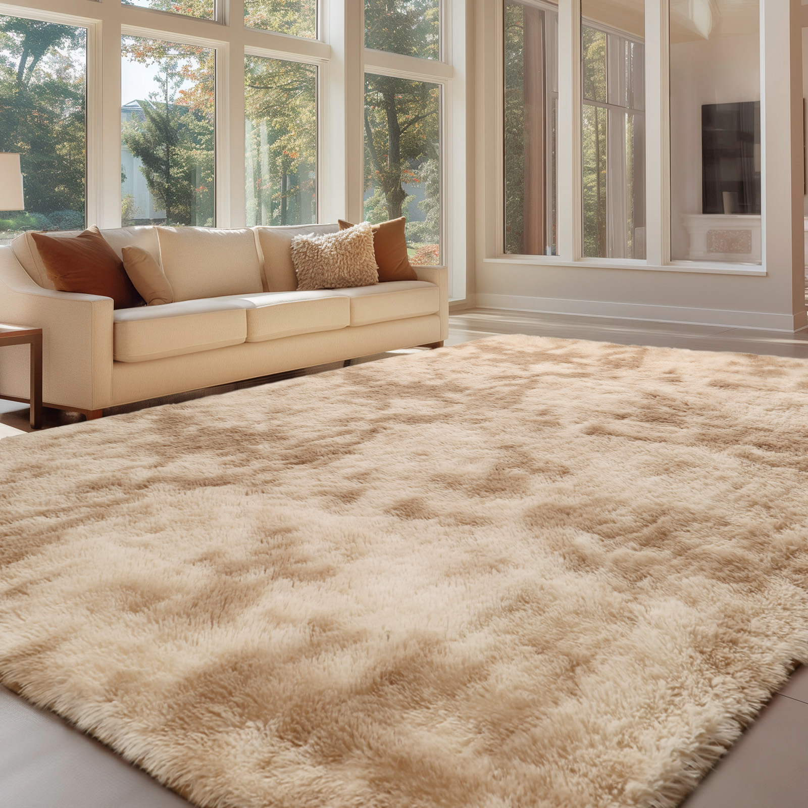 Sour Lemon Rugs Living Room, Area Rugs for Bedroom, Washable Anti Slip Extra Large Shaggy Soft Rug Fluffy Modern Floor Carpets Mat Beside Rugs for Kids Living Room
